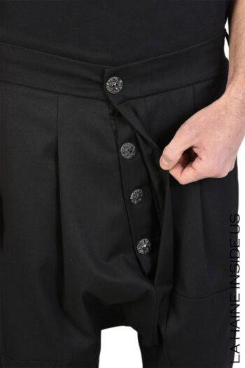 CC 03476 PANTALONI CU TUR TOCALI LA HAINE INSIDE US NEGRU G3