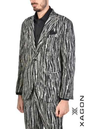 CC 05422 SACOU ZEBRA PRINT XAGON NEGRU G2