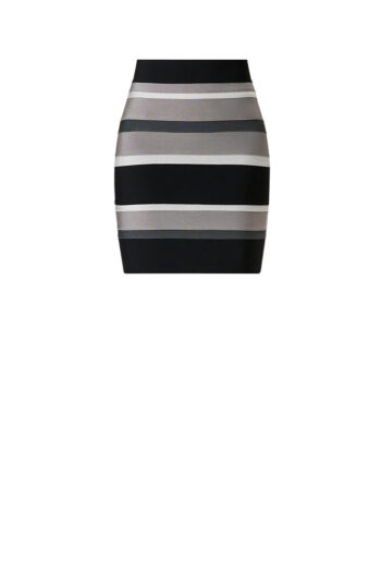 CC 05493 FUSTA BANDAGE STRIPED HERVE LEGER X LAW ROACH GRI MULTI G3