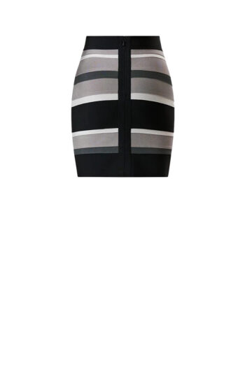 CC 05493 FUSTA BANDAGE STRIPED HERVE LEGER X LAW ROACH GRI MULTI G4