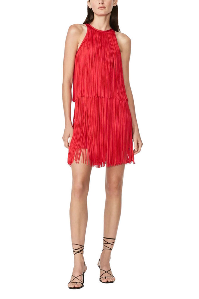 CC 05519 ROCHIE MINI CU FRANJURI TIERED HERVE LEGER ROSU G1 CC 05519 ROCHIE MINI CU FRANJURI TIERED HERVE LEGER ROSU G1
