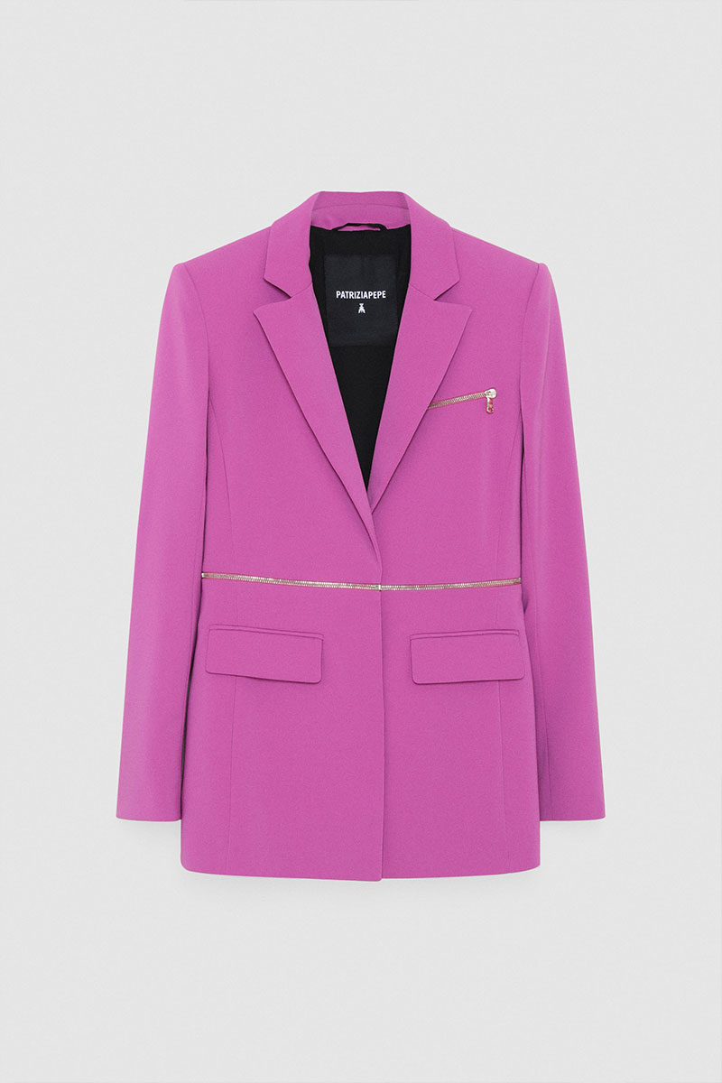 CC 06722 SACOU ZIP OFF ESSENTIAL PATRIZIA PEPE MOV G5