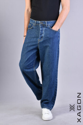 CC 13628 JEANS WIDE FIT STRETCH XAGON ALBASTRU G1.jpg