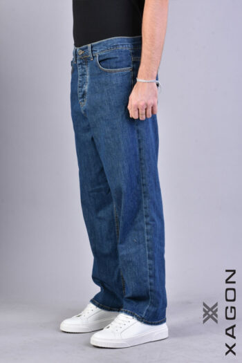 CC 13628 JEANS WIDE FIT STRETCH XAGON ALBASTRU G2.jpg