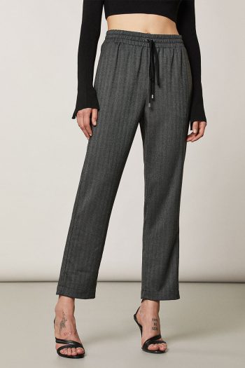 CC 13803 PANTALONI ANKLE PATRIZIA PEPE GRI ÎNCHIS G2