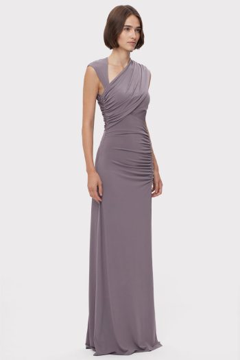 CC 13930 ROCHIE DRAPED RUCHED MATTE JERSEY HERVE LEGER GRI G3.jpg