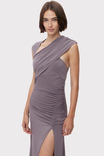 CC 13930 ROCHIE DRAPED RUCHED MATTE JERSEY HERVE LEGER GRI G4.jpg