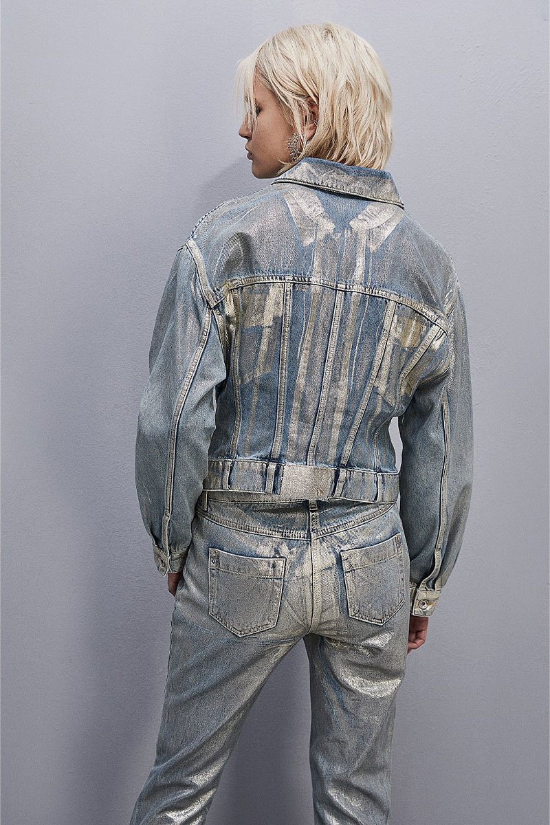 CC 14051 JACHETA DIN DENIM GOLD PATRIZIA PEPE ALBASTRU G3.jpg