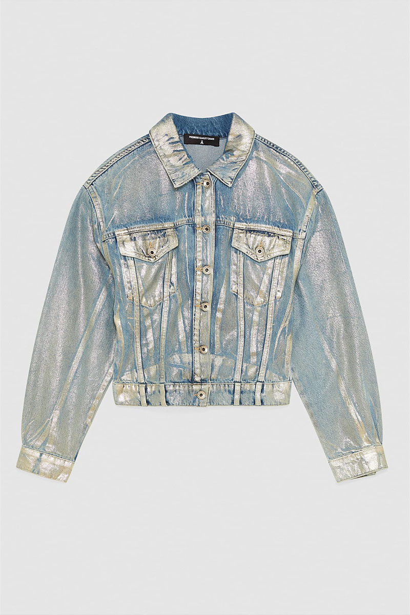 CC 14051 JACHETA DIN DENIM GOLD PATRIZIA PEPE ALBASTRU G4.jpg