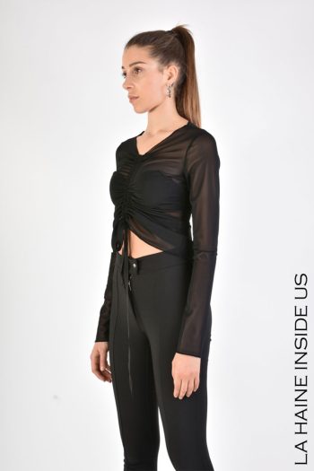 CC 14536 BLUZA REGULAR DIN TUL LA HAINE INSIDE US NEGRU G2.jpg