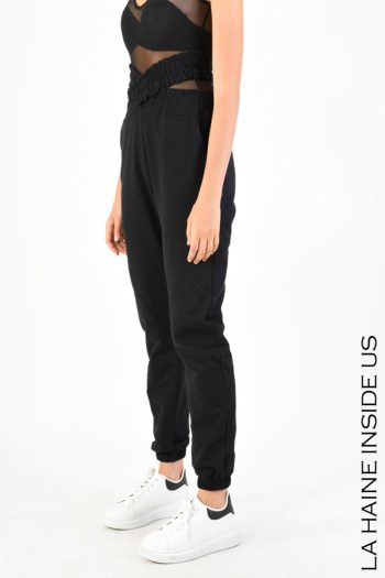 CC 14828 PANTALONI REGULAR IN FELPA LA HAINE INSIDE US NEGRU G2.jpg