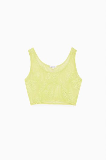 CC 16138 TOP DIN DANTELA PATRIZIA PEPE VERDE DESCHIS G1.jpg