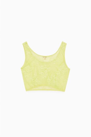 CC 16138 TOP DIN DANTELA PATRIZIA PEPE VERDE DESCHIS G2.jpg