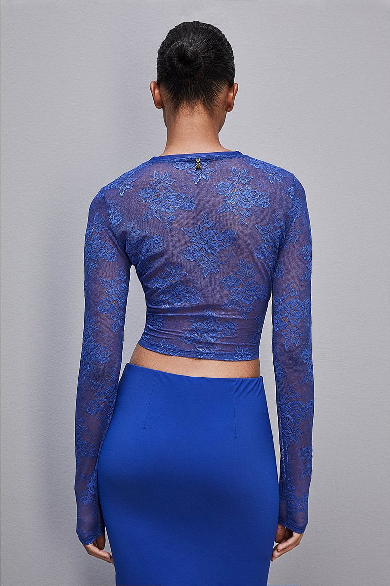 CC 16141 BLUZA CROP DIN DANTELA PATRIZIA PEPE ALBASTRU ROYAL G2.jpg