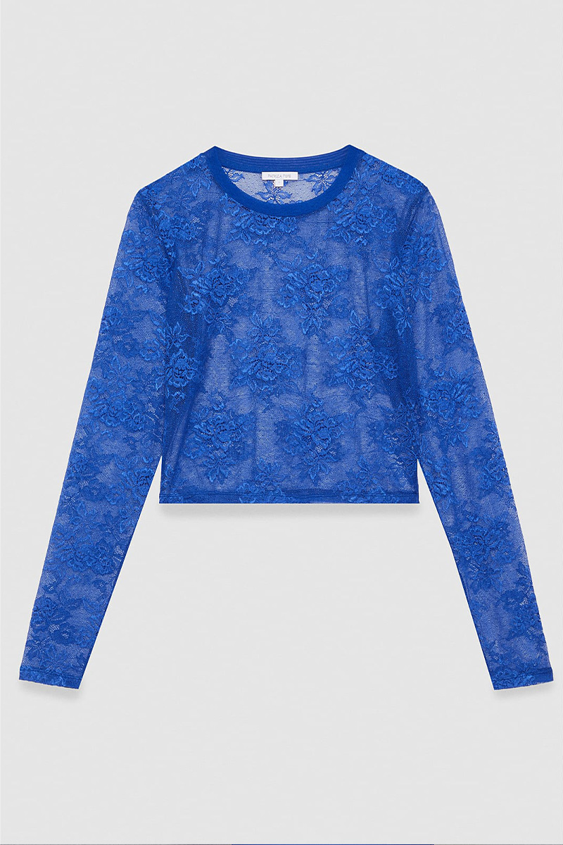 CC 16141 BLUZA CROP DIN DANTELA PATRIZIA PEPE ALBASTRU ROYAL G4.jpg