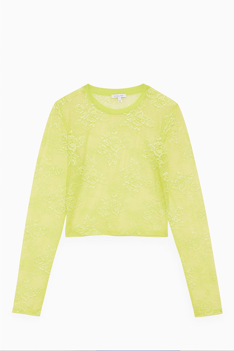 CC 16144 BLUZA CROP DIN DANTELA PATRIZIA PEPE VERDE DESCHIS.jpg