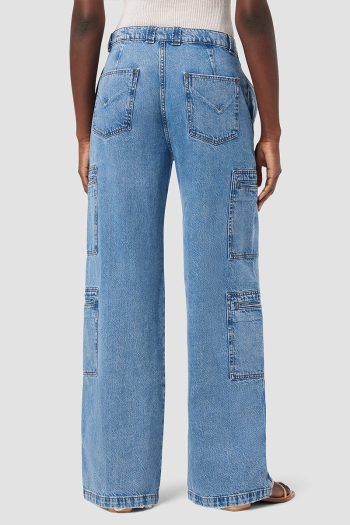 CC 17241 JEANS HIGH RISE WELT POCKET CARGO WIDE LEG HUDSONJEANS ALBASTRU G3.jpg