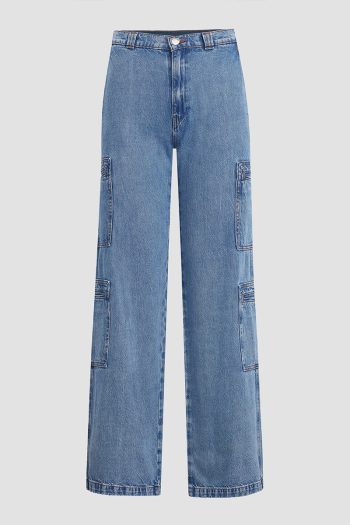 CC 17241 JEANS HIGH RISE WELT POCKET CARGO WIDE LEG HUDSONJEANS ALBASTRU G4.jpg