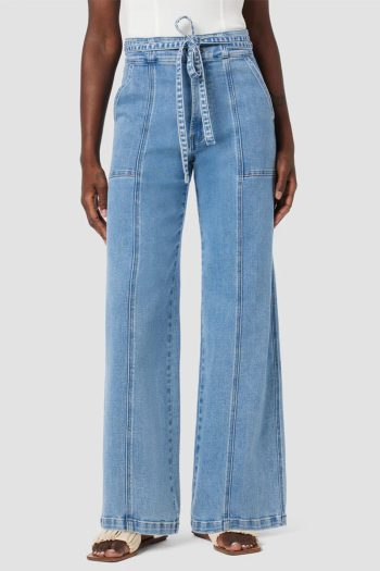 CC 19184 JEANS TIE WAIST WIDE LEG TROUSER HUDSON ALBASTRU G1.jpg