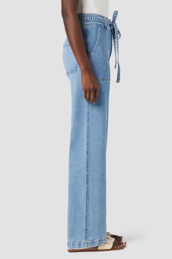 CC 19184 JEANS TIE WAIST WIDE LEG TROUSER HUDSON ALBASTRU G3.jpg