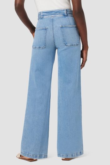 CC 19184 JEANS TIE WAIST WIDE LEG TROUSER HUDSON ALBASTRU G4.jpg