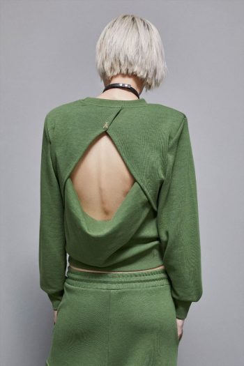 CC 20197 BLUZA CU SPATELE GOL PATRIZIA PEPE VERDE G3.jpg