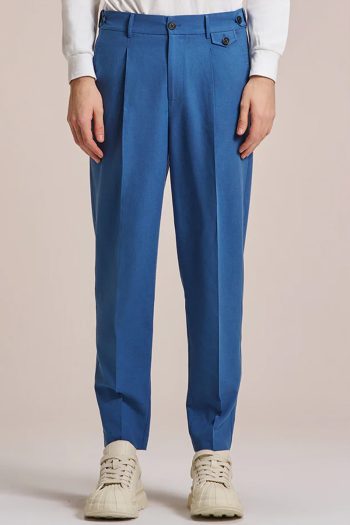CC 20553 Pantaloni Poly Wool Tailor HARRISON WONG ALBASTRU G2.jpg