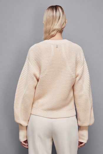 CC 21374 CARDIGAN CROP CU DECOLTEU IN V PATRIZIA PEPE CREM G2.jpg