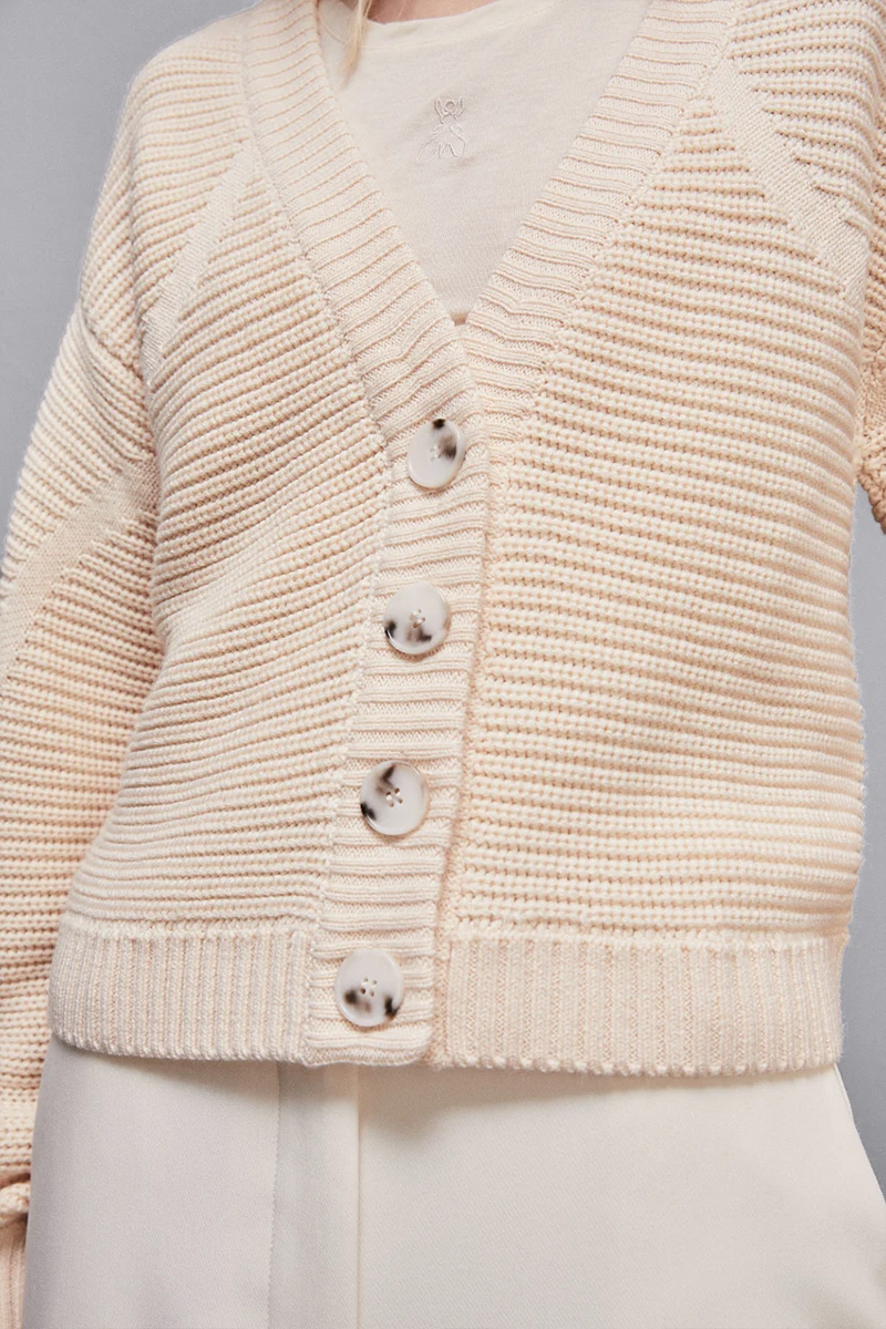 CC 21374 CARDIGAN CROP CU DECOLTEU IN V PATRIZIA PEPE CREM G3.jpg