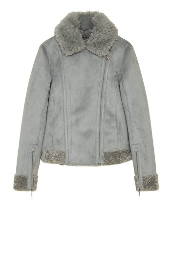 CC 21390 JACHETA DIN SUEDE PATRIZIA PEPE GRI G1.jpg
