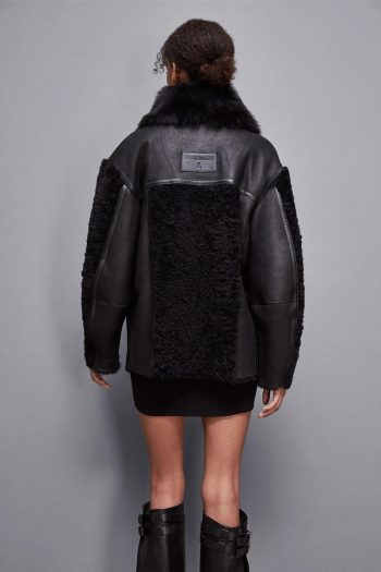CC 21661 PALTON DIN PIELE PATRIZIA PEPE NEGRU G2.jpg