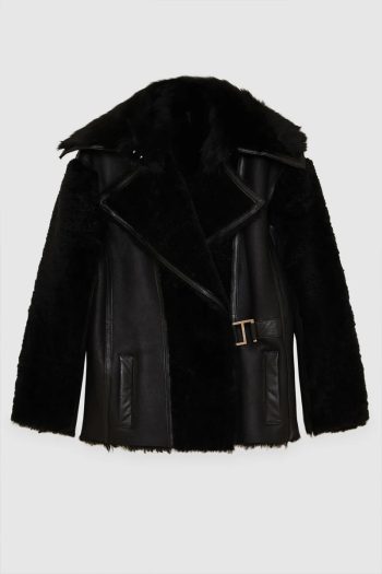 CC 21661 PALTON DIN PIELE PATRIZIA PEPE NEGRU G4.jpg