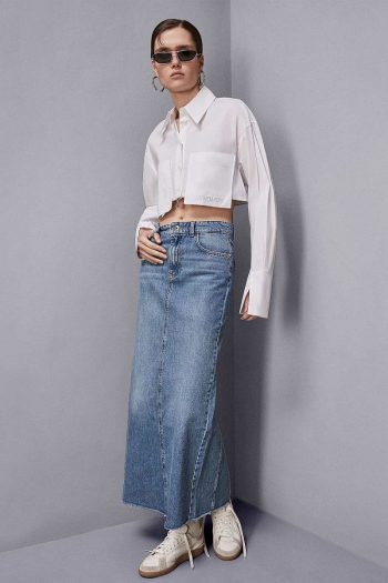 CC 23411 FUSTA MIDI DIN DENIM PATRIZIA PEPE ALBASTRU G1.jpg
