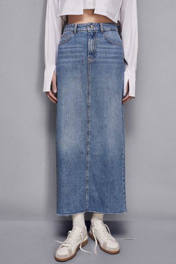 CC 23411 FUSTA MIDI DIN DENIM PATRIZIA PEPE ALBASTRU G2.jpg