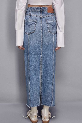 CC 23411 FUSTA MIDI DIN DENIM PATRIZIA PEPE ALBASTRU G3.jpg