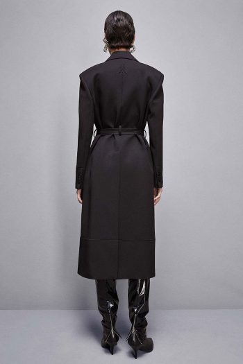 CC 23444 PALTON CU NASTURI ASCUNSI PATRIZIA PEPE NEGRU G3.jpg