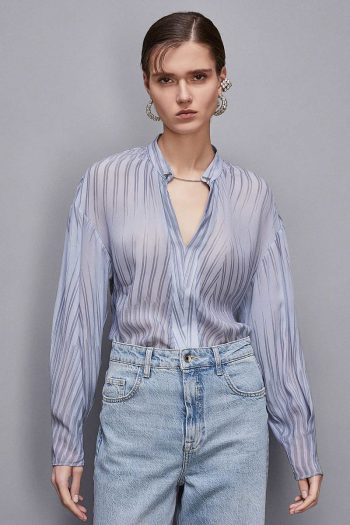 CC 23538 CAMASA TRANSPARENTA STRIPES PATRIZIA PEPE ALBASTRU G1.jpg
