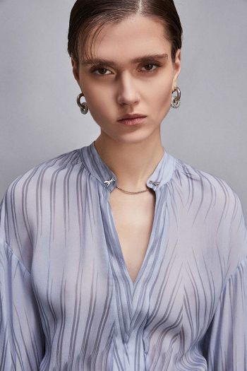 CC 23538 CAMASA TRANSPARENTA STRIPES PATRIZIA PEPE ALBASTRU G3.jpg