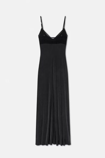 CC 23596 ROCHIE LUNGA CU BRETELE VERSACE JEANS COUTURE NEGRU G3.jpg