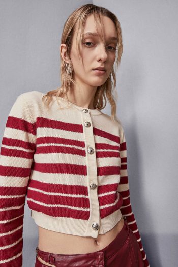 CC 24025 CARDIGAN CU PRINT STRIPES PATRIZIA PEPE ROSU G1.jpg