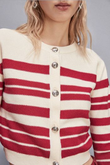 CC 24025 CARDIGAN CU PRINT STRIPES PATRIZIA PEPE ROSU G2.jpg