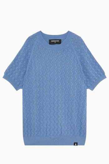 CC 24431 BLUZA CU MANECA SCURTA PATRIZIA PEPE ALBASTRU G1.jpg