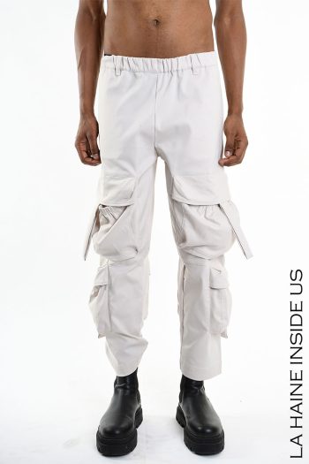 CC 27619 PANTALONI LARGI CARGO LA HAINE INSIDE US BEJ G1.jpg