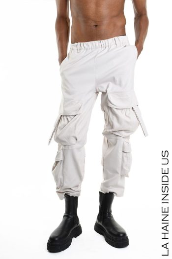 CC 27619 PANTALONI LARGI CARGO LA HAINE INSIDE US BEJ G2.jpg