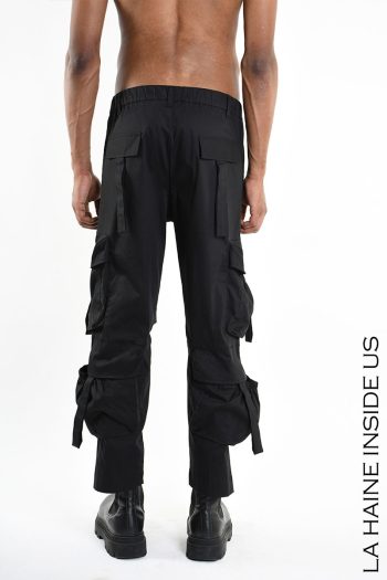 CC 27623 PANTALONI LARGI CARGO LA HAINE INSIDE US NEGRU G2.jpg